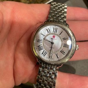 Michele round watch